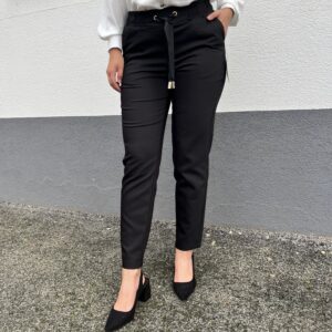 Čierne nohavice Sue Nohavice Woman Style