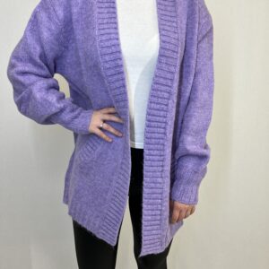 Pletený sveter fialový